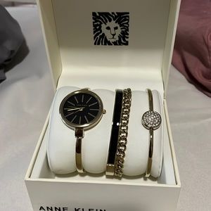 Anne Klein watch and bracelets